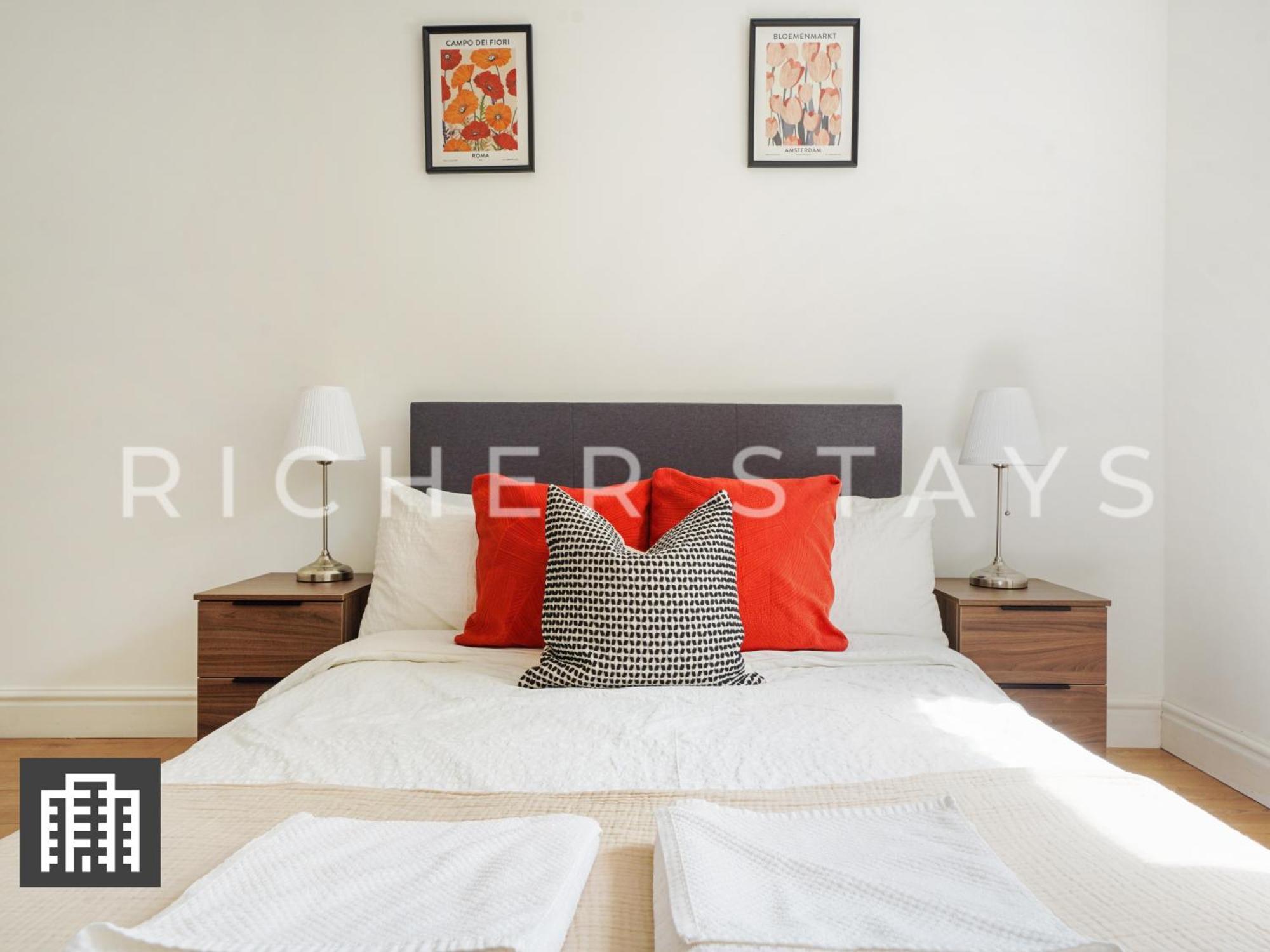 Stylish Canary Wharf Apt, Corporates And Tourists 런던 외부 사진